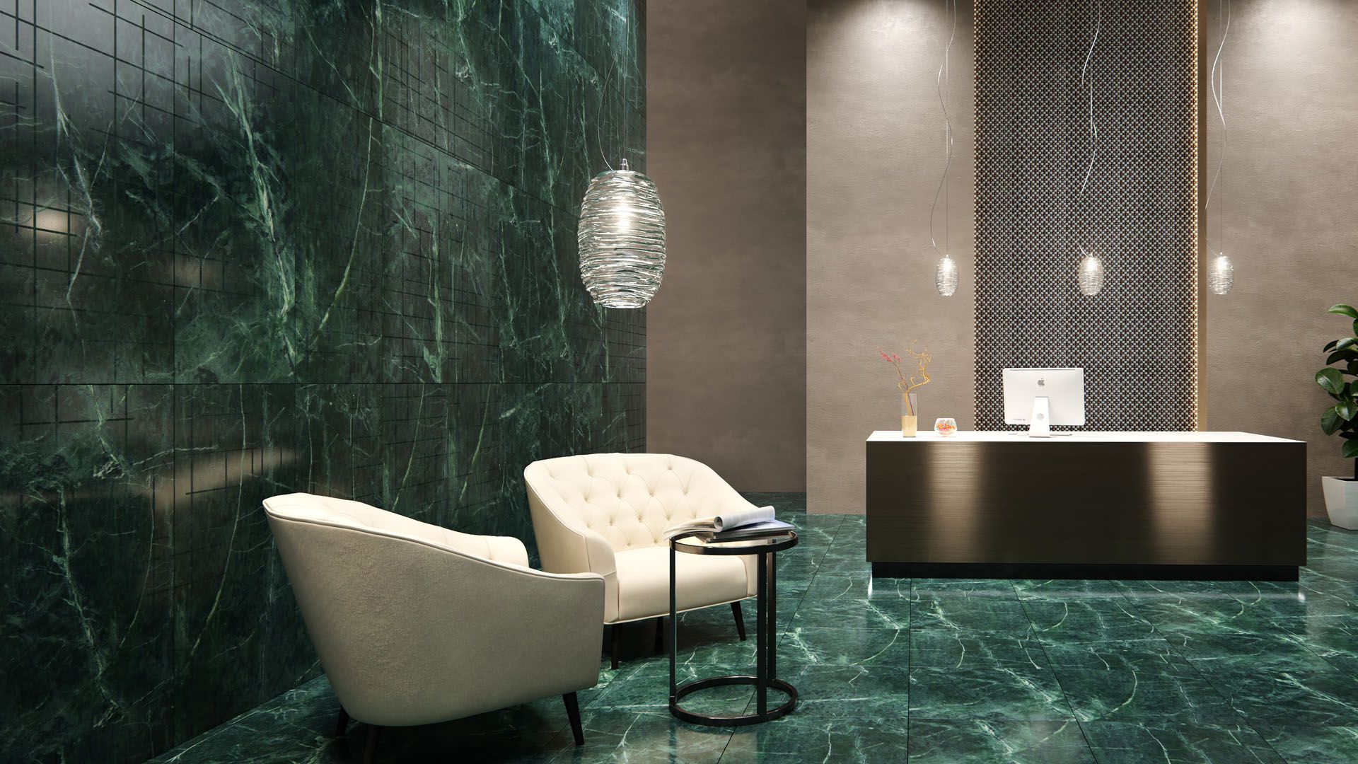 Mystic Green Marble – Rishabh Marbles